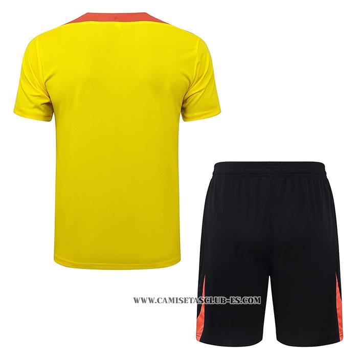 Chandal del Brasil 25-26 Manga Corta Amarillo - Pantalon Corto